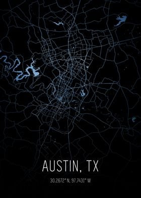 Austin Texas City Map