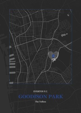 Goodison Park Stadium Map