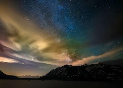 Night colorful Cloud