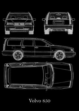 Volvo 850 Blueprint 