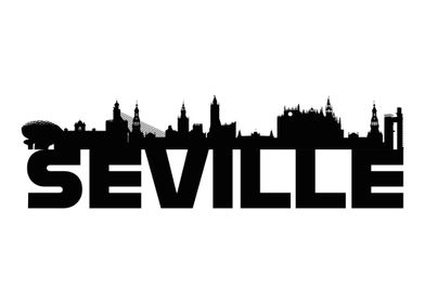 Seville Spain Skyline Gift