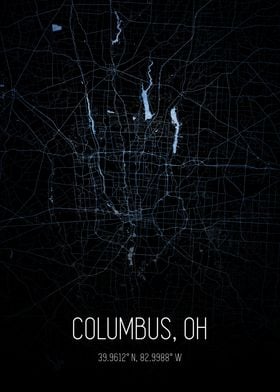 Columbus Ohio City Map