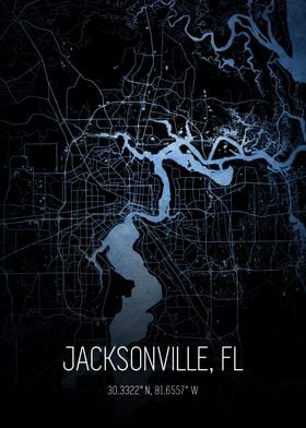 Jacksonville FL City Map