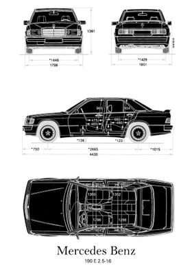 Mercedes Benz W201 black