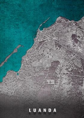 Luanda City Map Angola