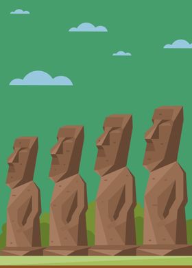 Moai Posters Online - Shop Unique Metal Prints, Pictures, Paintings