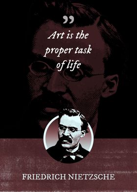 Art is the proper task of 