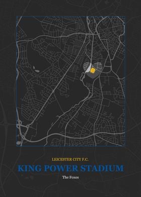 King Power Stadium Map