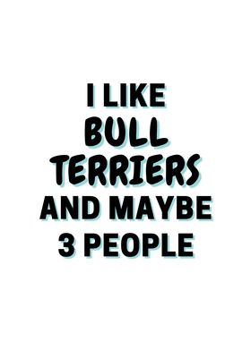 I Like Bull Terriers And