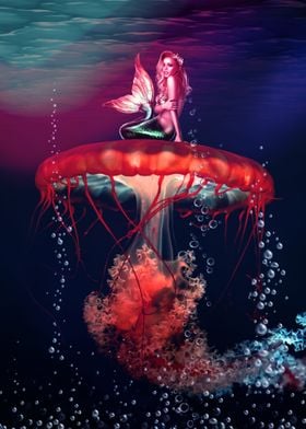 Jellyfish Mermaid Fantasy