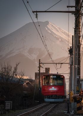 Fuji San and train