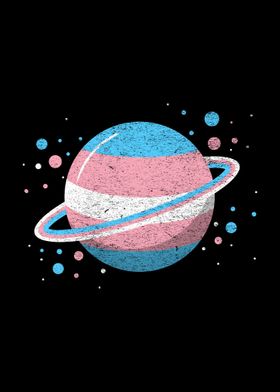 Space Planet Trans Pride