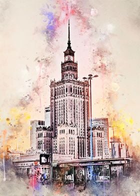 Warsaw in Watercolor