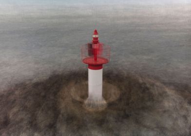 Lighthouse photo painting