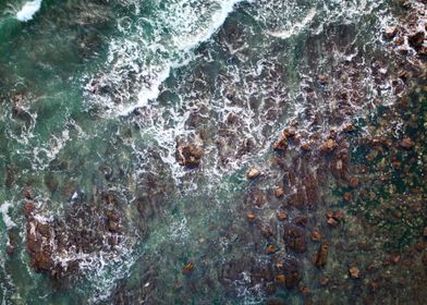 Birdseye view of the coast