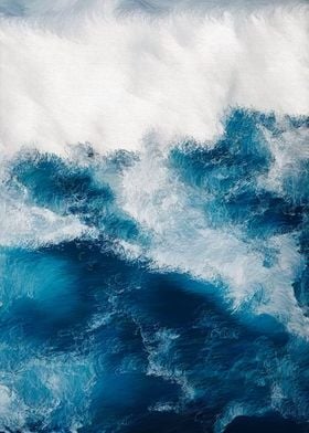 Blue Ocean Waves