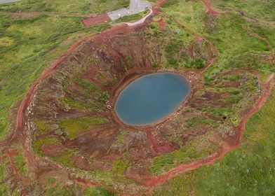 Volcano kerio Iceland