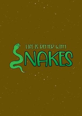 Funny Snakes Wall Art 