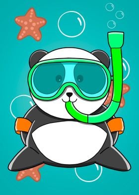 Cute Panda Snorkel