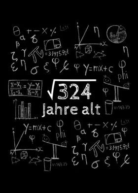 18 Geburtstag Mathe Wurzel