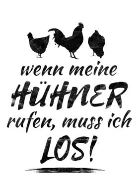 Huehner Bauern Spruch