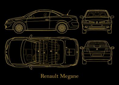 Renault Megane 2006 gold 