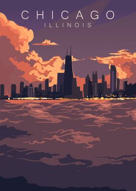 Retro Vintage City Poster-preview-0