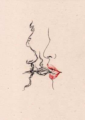 Smoke lips