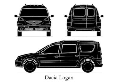 Dacia Logan 2005 Blueprint