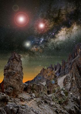 The Dolomites at night 5