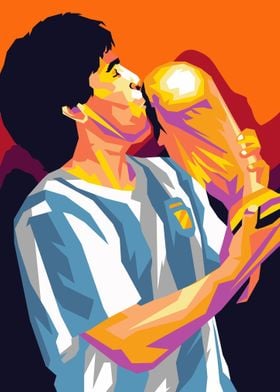 Maradona world cup in wpap