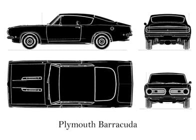 Plymouth Barracuda black