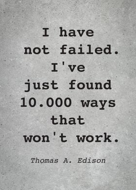 Thomas Edison Quote L002