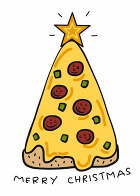 Pizza Christmas tree