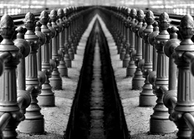 Mirrored fence photography