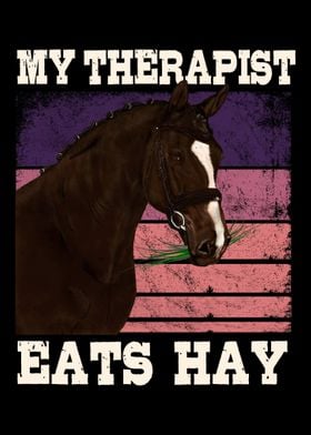 Horse Therapist Eat Hay