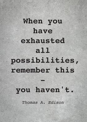 Thomas Edison Quote L018