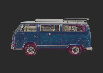 Vintage T2 Camper Van