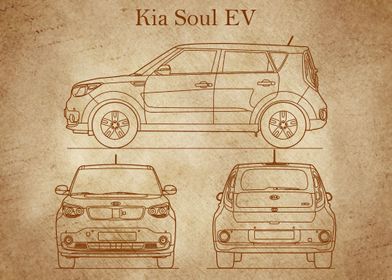 Kia Soul EV 2017 Blueprint