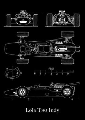 Lola T90 Indy 1966 