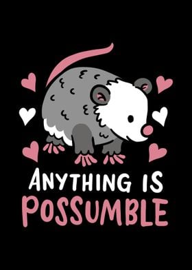 Possum Opossum Kawaii