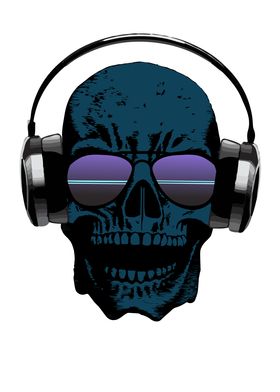 Skull Headphones Music