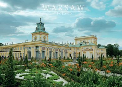 Palace in Warsaw Poland