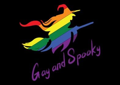 Gay And Spooky  Rainbow L