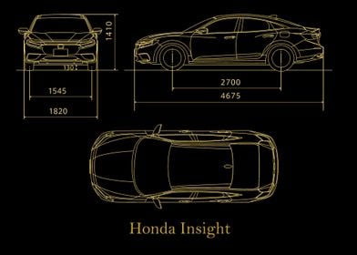 Honda Insight 2020  gold 