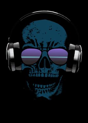 Skull Headphones Music