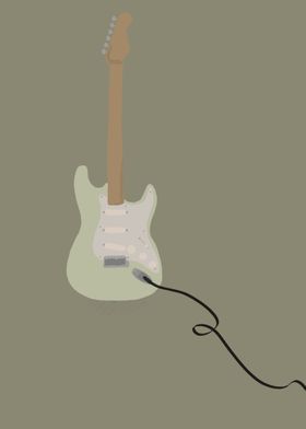 Guitar minimal abstract