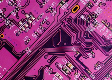 purple circuit board 