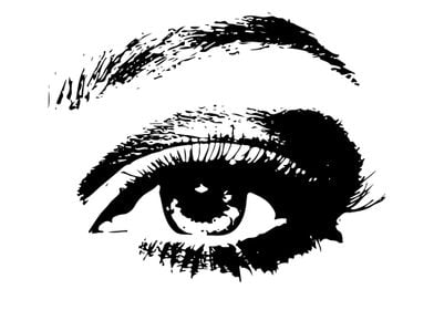 Eye Pen and Ink Art