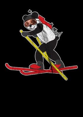 Biathlon Panda on Skis